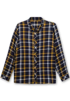 Karierte Flanellbluse mit Krempelärmeln<sheego New