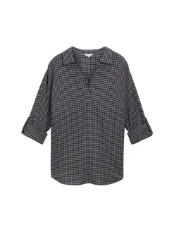 Karierte Flanell-Tunika mit Hemdkragen<TOM TAILOR Plus Discount