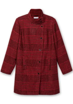Karierte Jacke in Wolloptik und leichter A-Linie<sheego by Joe Browns New