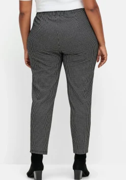 Karierte Joggpants mit Zippertaschen<sheego New