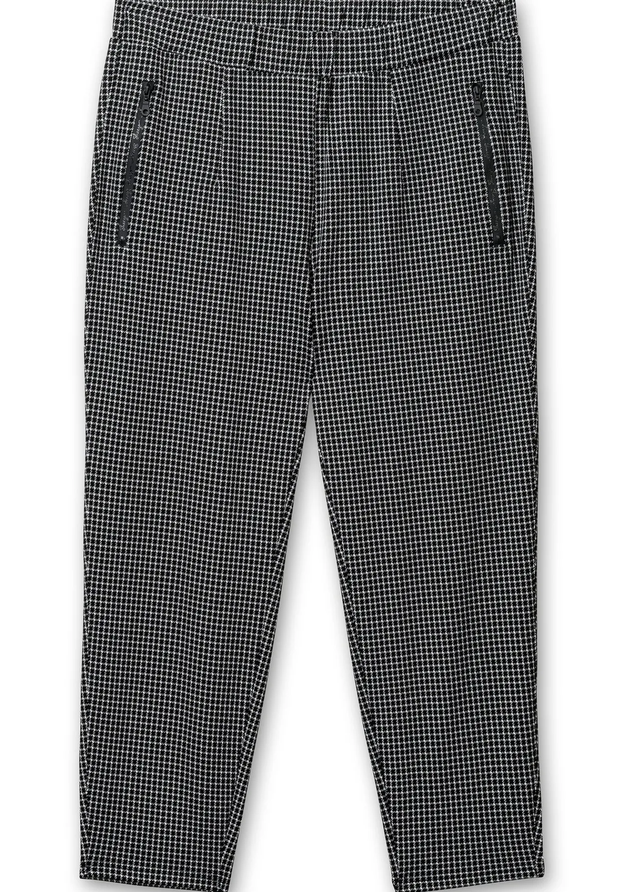 Karierte Joggpants mit Zippertaschen<sheego New