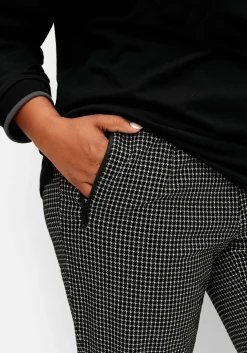 Karierte Joggpants mit Zippertaschen<sheego New