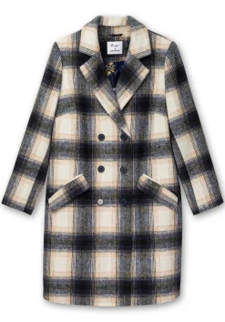 Karierter Kurzmantel mit Wolle<sheego by Joe Browns Outlet