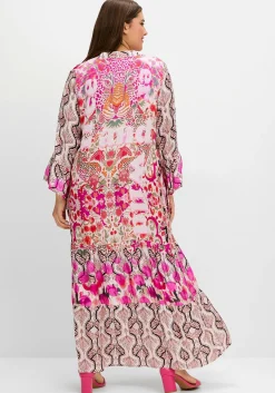 Kaskadenkleid im Maxischnitt, mit Volants<sheego loves miss goodlife Best