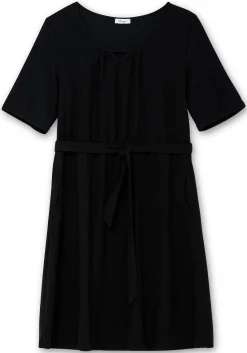 Kleid aus Crêpe, mit Bindegürtel und Taschen<sheego Clearance