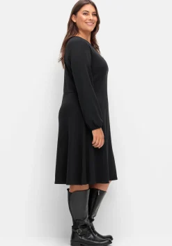 Kleid aus Interlock, mit ausgestelltem Rock<sheego Outlet