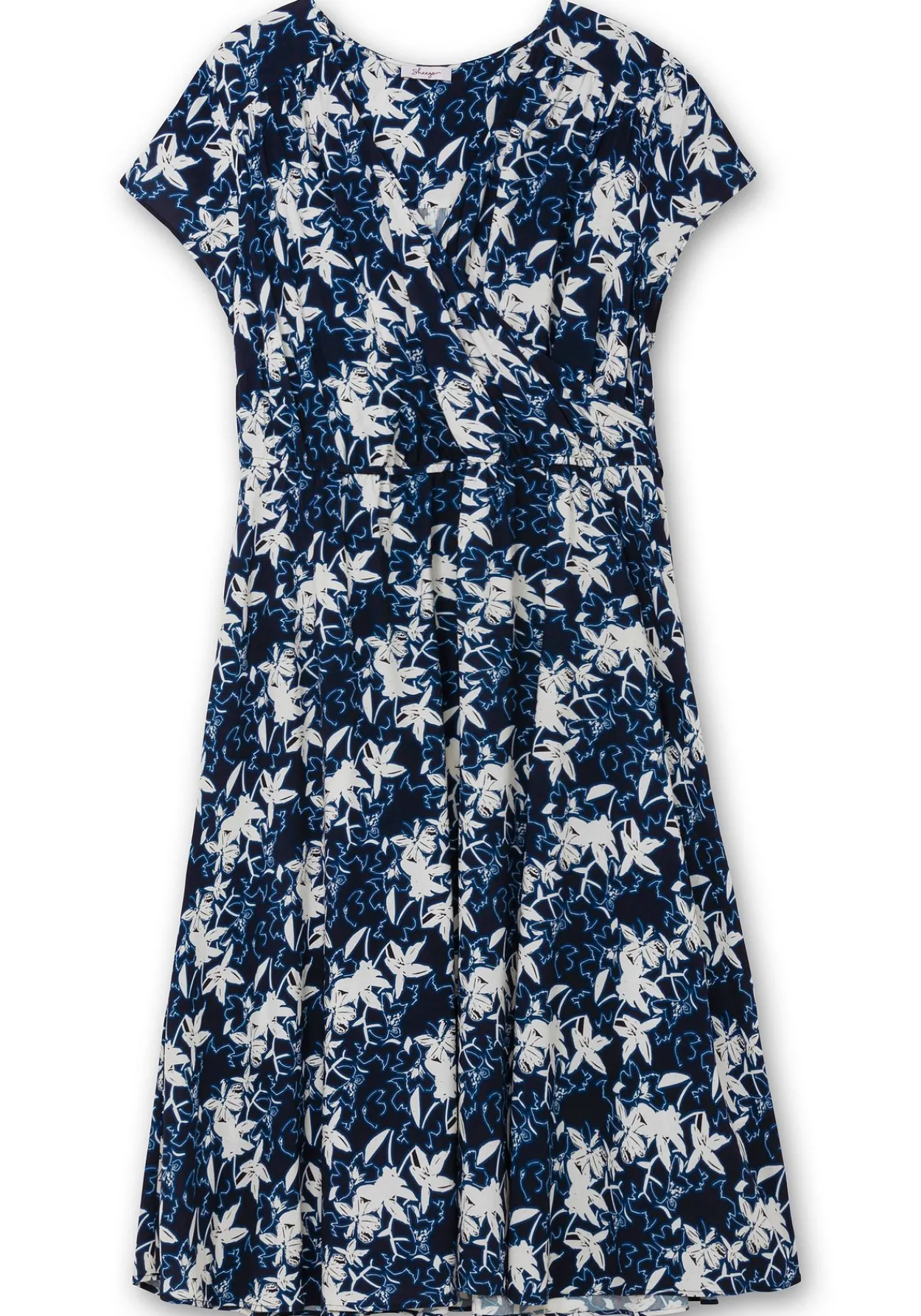 Kleid in Wickeloptik, mit Alloverdruck<sheego Clearance