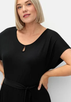 Kleid in Wickeloptik, mit Taillen-Bindeband<sheego New