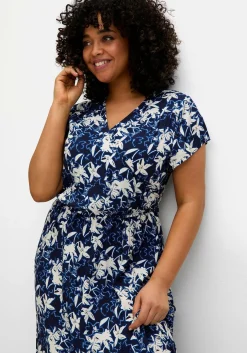 Kleid in Wickeloptik, mit Alloverdruck<sheego Clearance