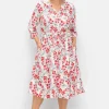 Kleid mit Blütenprint und Taillen-Tunnelzug<sheego Best