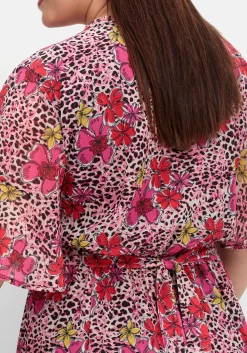 Kleid mit Blütenprint und Flügelärmeln<sheego loves miss goodlife Discount