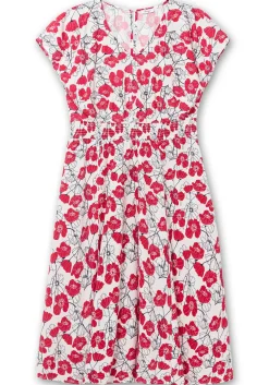 Kleid mit Blumenprint und Smokbund<sheego Discount