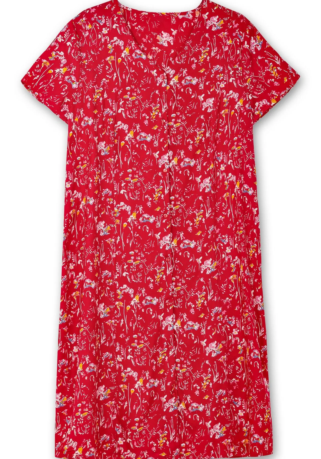 Kleid mit Knopfleiste und Blumendruck<sheego Sale