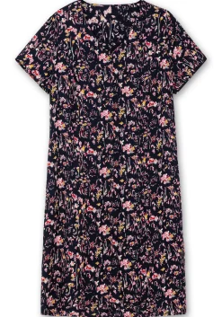 Kleid mit Knopfleiste und Blumendruck<sheego Clearance