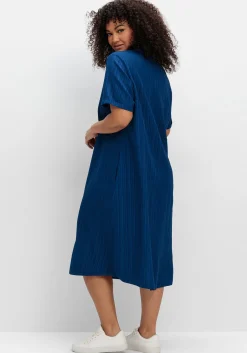 Kleid mit Polokragen, in Längsstruktur<sheego Best