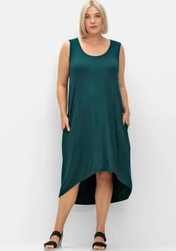 Kleid mit Taschen, im Vokuhilaschnitt<sheego Sale