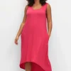 Kleid mit Taschen, im Vokuhilaschnitt<sheego Clearance
