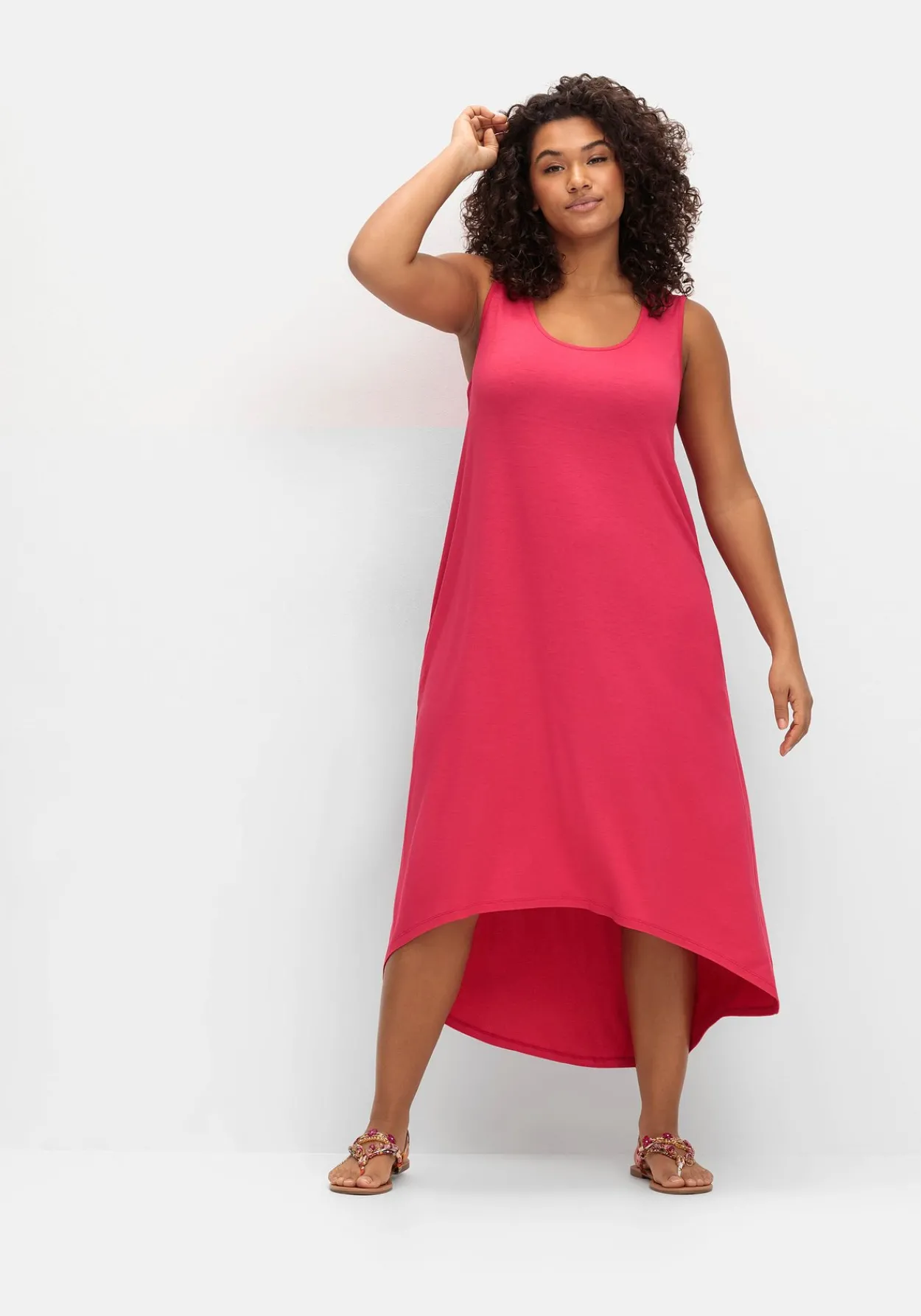 Kleid mit Taschen, im Vokuhilaschnitt<sheego Clearance