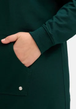 Kniefreies Kapuzensweatkleid mit Kängurutasche<sheego Fashion