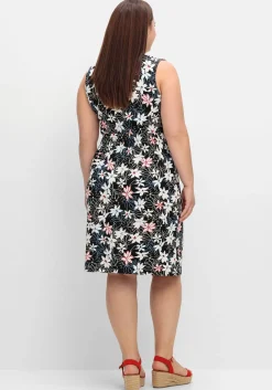 Knielanges Jerseykleid in Wickeloptik<sheego Discount