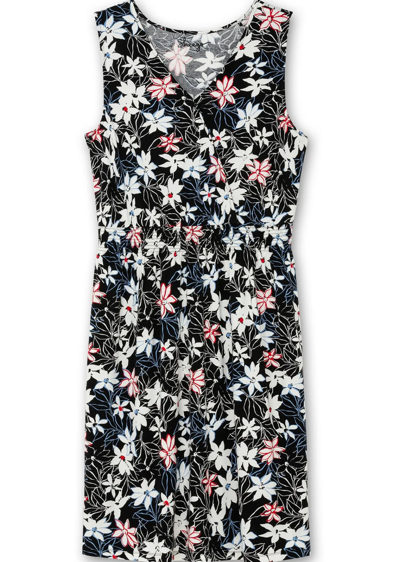 Knielanges Jerseykleid in Wickeloptik<sheego Discount