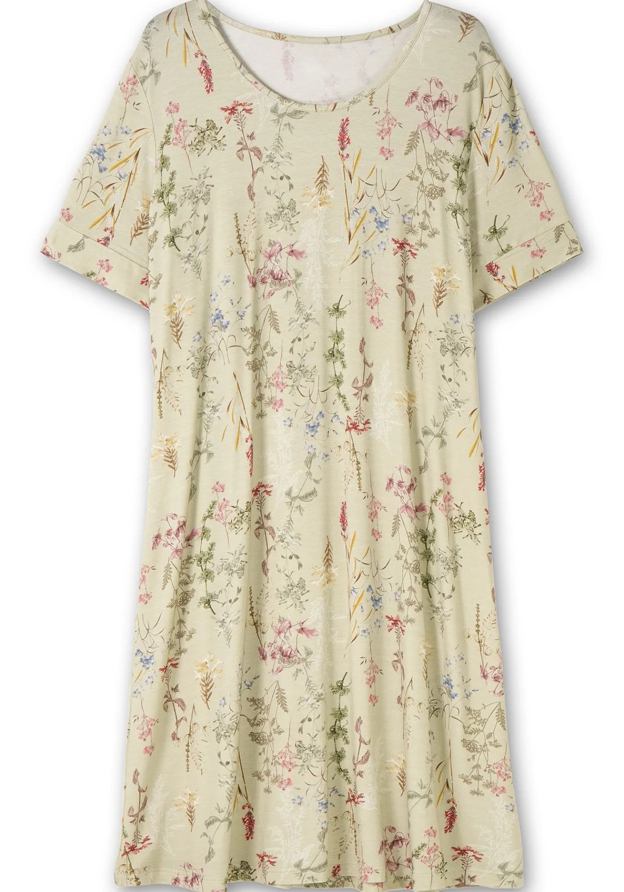 Knielanges Jerseykleid mit Blumenmuster<sheego Online