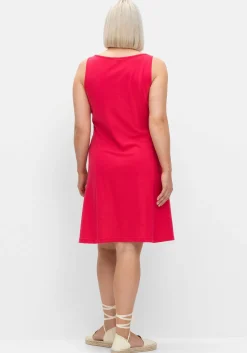 Knielanges, ärmelloses Kleid in A-Linie<sheego Fashion