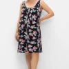 Knielanges Strandkleid mit Kellerfalte vorn<sheego Hot
