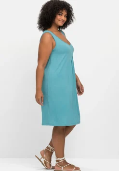 Knielanges Strandkleid mit Kellerfalte vorn<sheego New