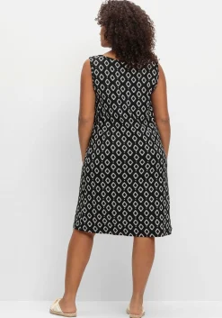 Knielanges Strandkleid mit Kellerfalte vorn<sheego Online