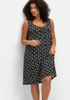 Knielanges Strandkleid mit Kellerfalte vorn<sheego Online