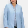 Kragenloser Blazer mit Hakenverschluss<sheego Outlet