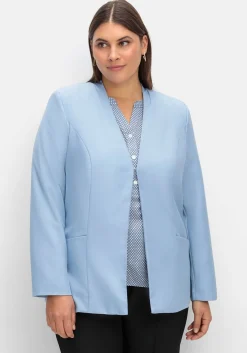 Kragenloser Blazer mit Hakenverschluss<sheego Outlet