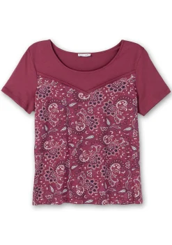 Kurzarmshirt aus Single-Jersey, mit Paisleymuster<sheego by Joe Browns Online