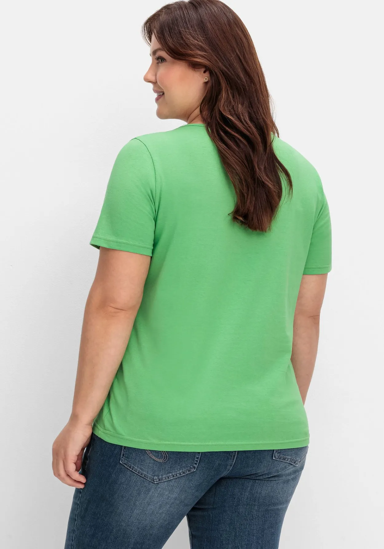 Kurzarmshirt in Layeroptik mit Ziernieten<sheego Clearance