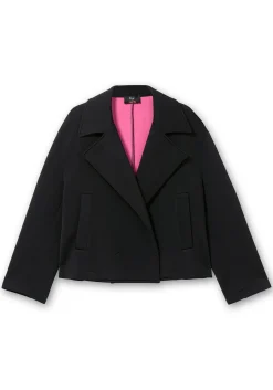 Kurze Jacke mit breitem Reverskragen<sheego loves miss goodlife New