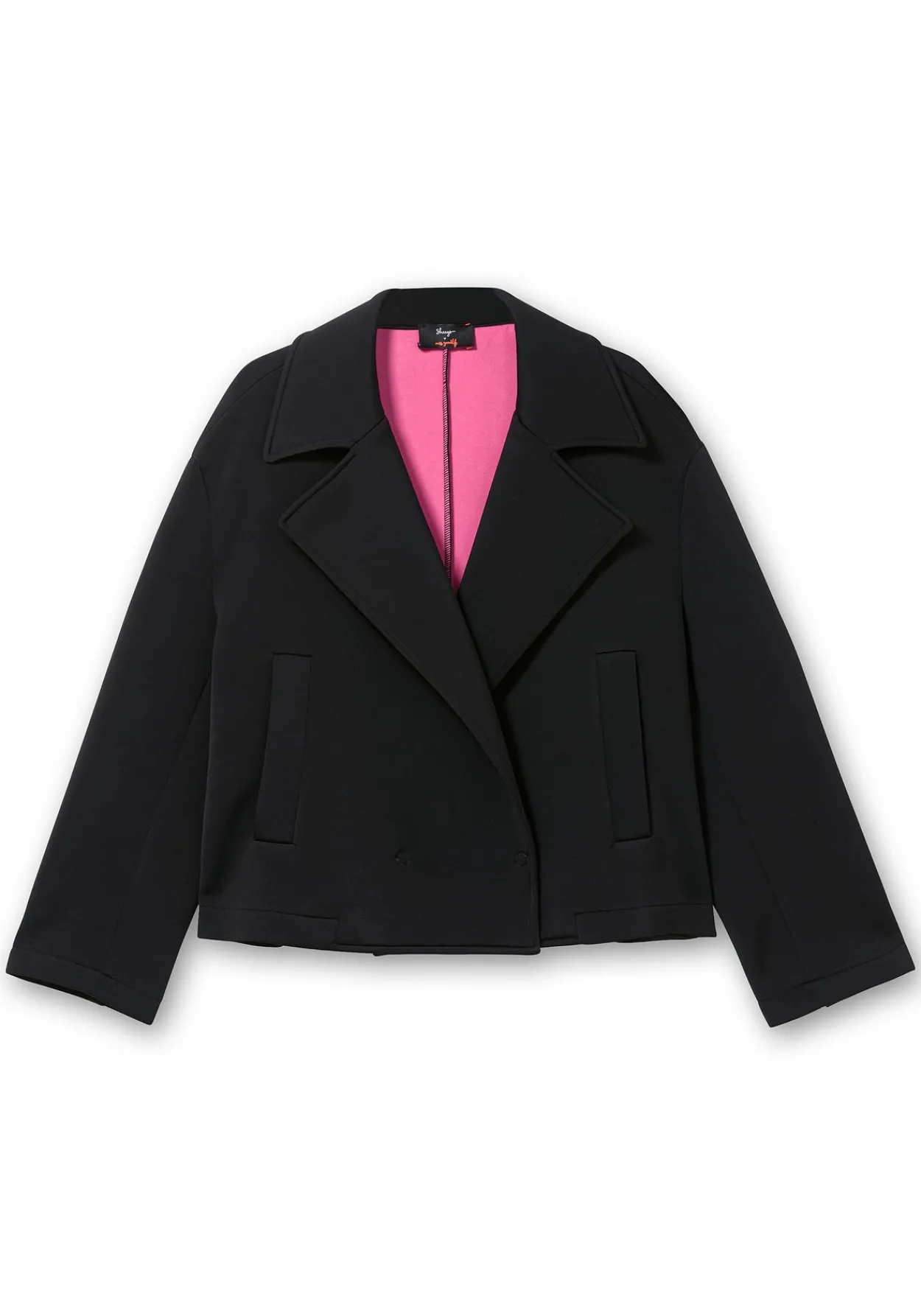 Kurze Jacke mit breitem Reverskragen<sheego loves miss goodlife New