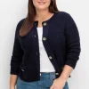 Kurze Strickjacke aus weichem Bouclé<sheego Fashion