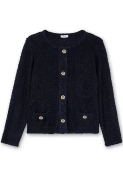 Kurze Strickjacke aus weichem Bouclé<sheego Fashion