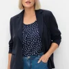 Kurzer, taillierter Blazer mit 1-Knopf-Verschluss<sheego Clearance