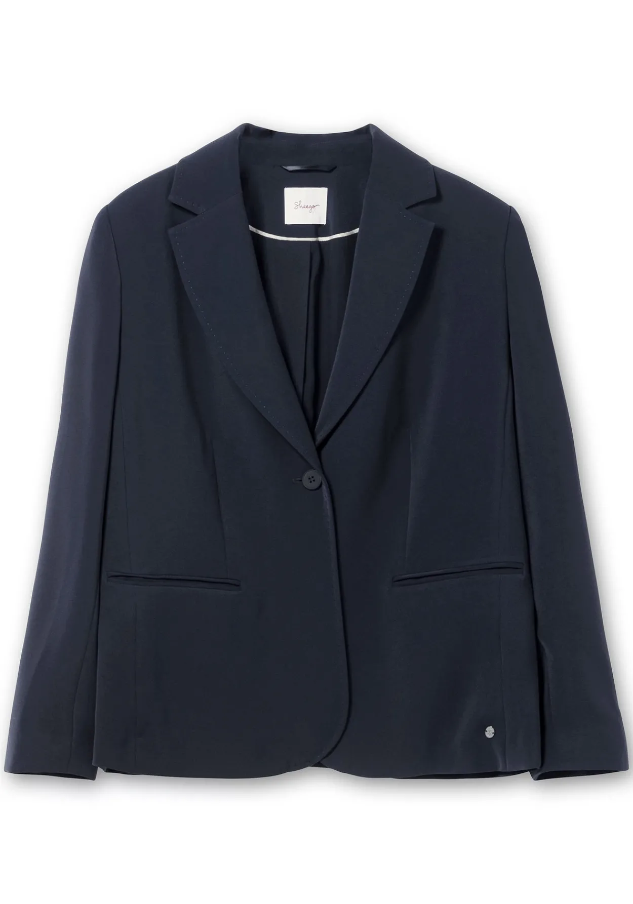 Kurzer, taillierter Blazer mit 1-Knopf-Verschluss<sheego Clearance