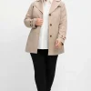 Kurzer Trenchcoat mit Gürtel, wasserabweisend<sheego Discount
