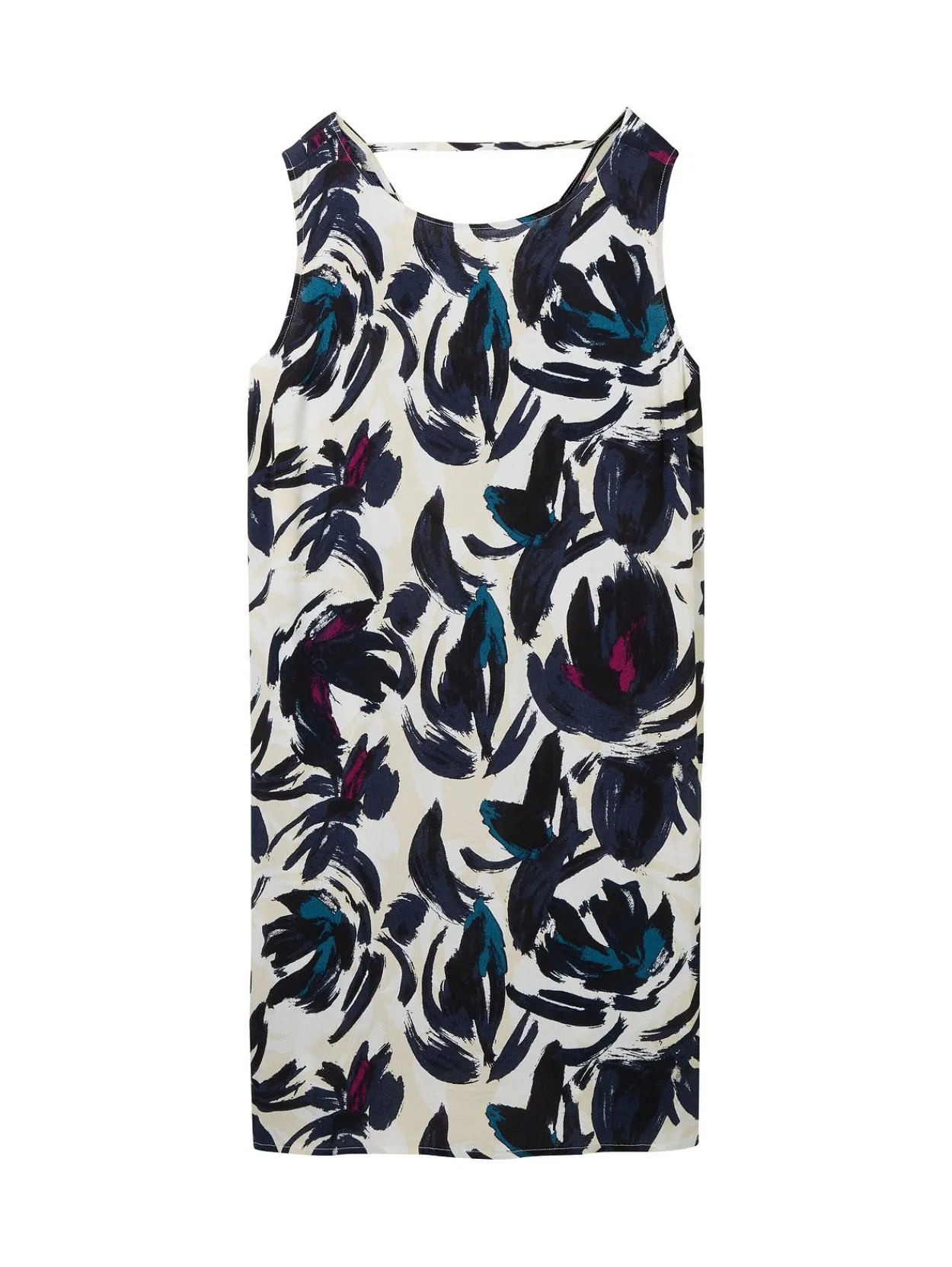 Kurzes ärmelloses Kleid mit Blumenprint<TOM TAILOR Plus Hot