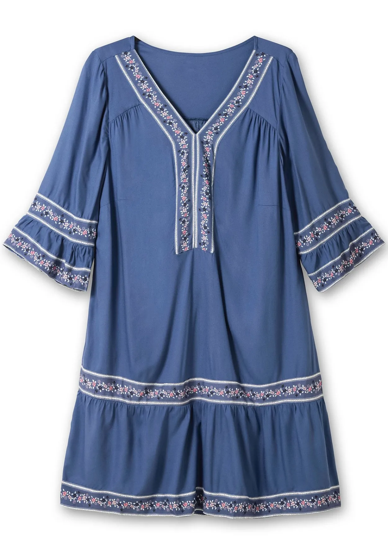 Kurzes Tunikakleid mit Zierband-Details<sheego Hot