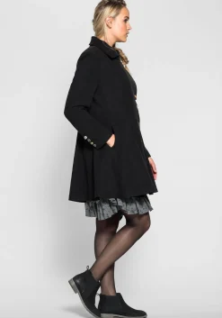 Kurzmantel im asymmetrischen Schnitt<sheego by Joe Browns Fashion