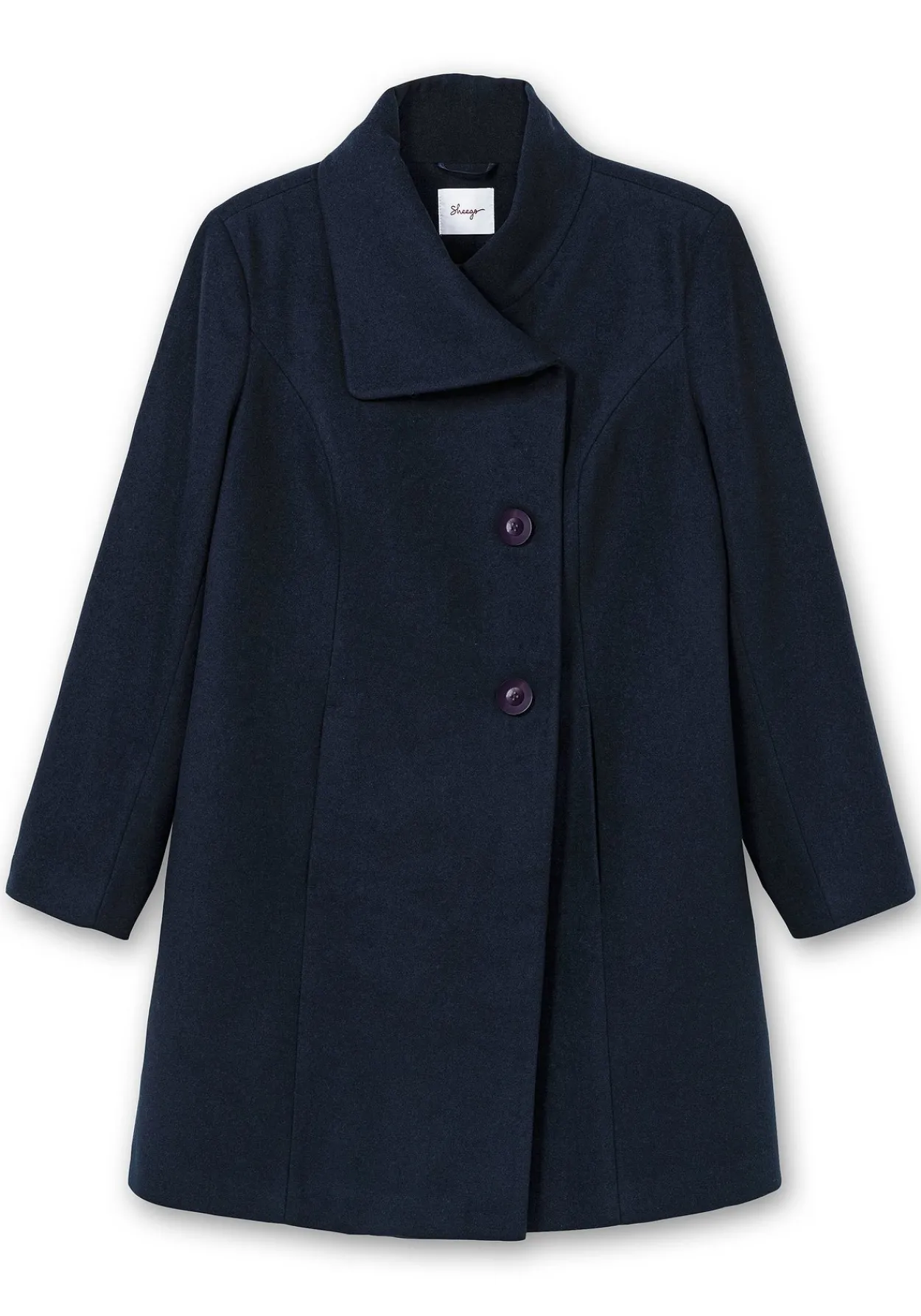 Kurzmantel mit asymmetrischem Kragen<sheego Clearance