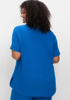 Kurzärmlige Hemdbluse aus Musselin<sheego Best