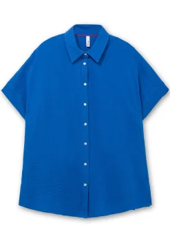 Kurzärmlige Hemdbluse aus Musselin<sheego Best