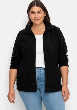 Kuschelige Fleecejacke mit Reißverschluss<sheego Sale