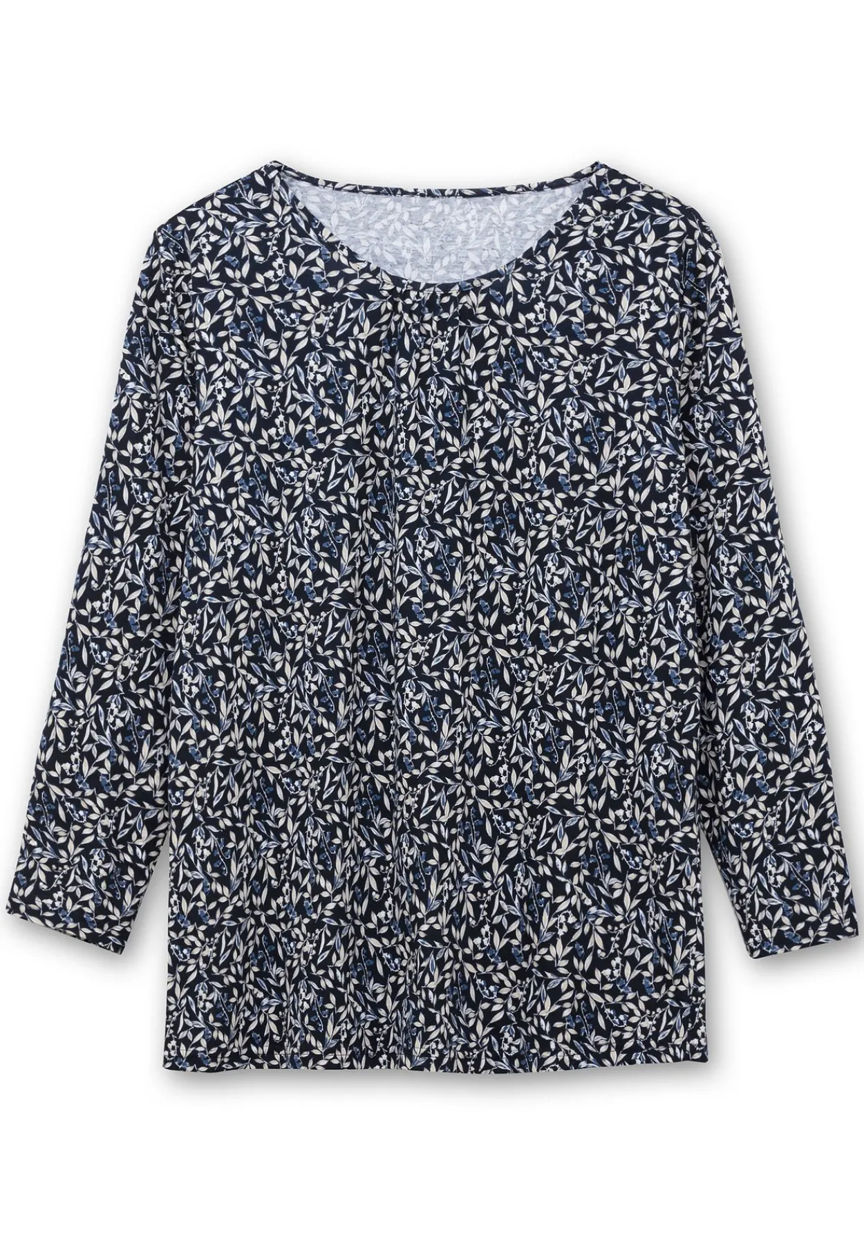Langarmshirt aus Jersey mit Minimalprint<sheego Outlet